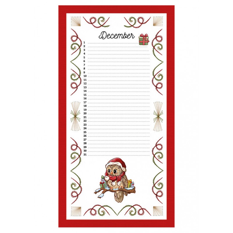 Embroidery Birthday Calendar - ENG