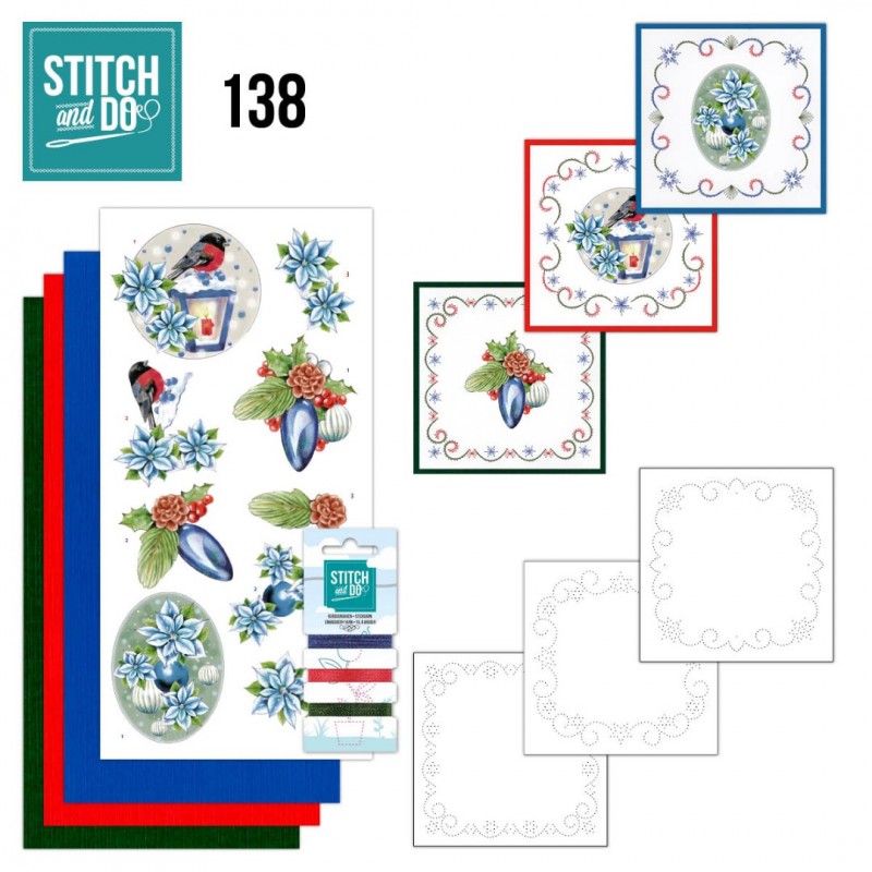 Nr. 138 Christmas Flowers by Jeanine's Art for Stitch and Do