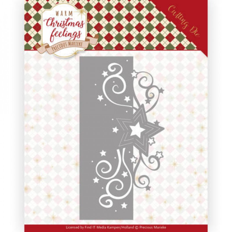 Dies - Precious Marieke - Warm Christmas Feelings - Swirl Star Edge