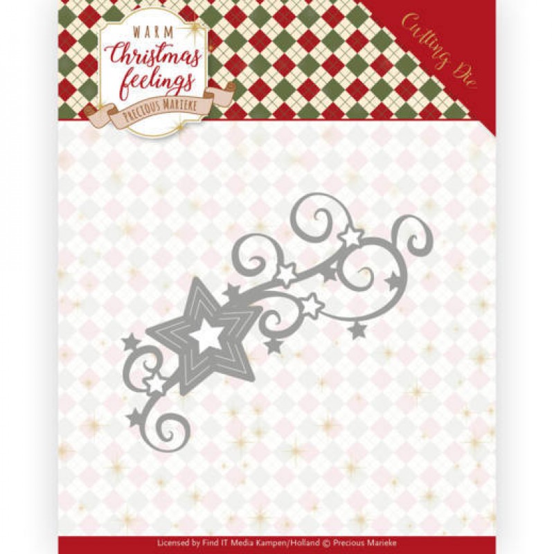 Dies - Precious Marieke Christmas Swirls Warm Christmas Feelings 