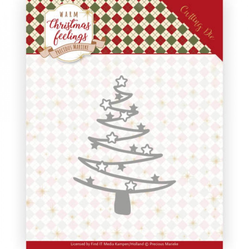 Dies - Precious Marieke - Warm Christmas Feelings - Star Tree