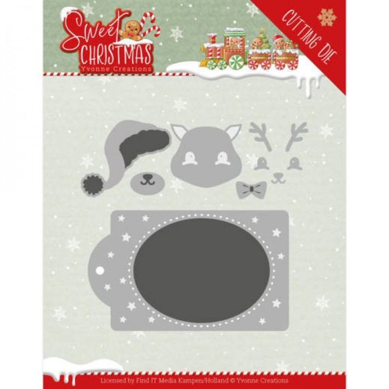 Schattig kersthert - Sweet Christmas Die van Yvonne Creations