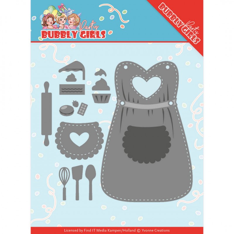 Apron  Bubbly Girls Party Cutting Die by Yvonne Creations