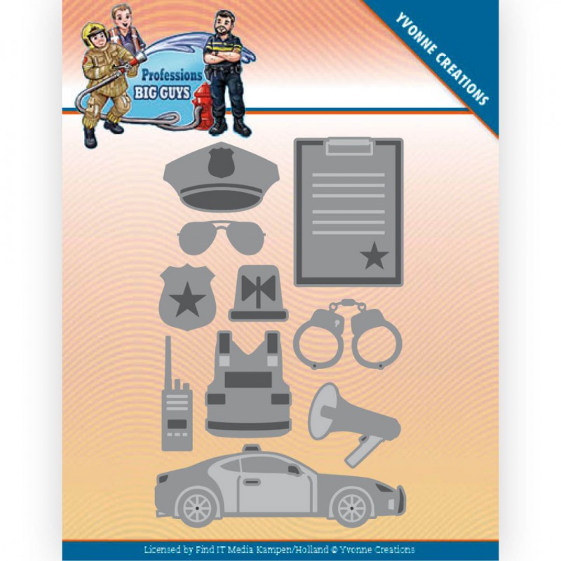 Police Department - Big Guys Professions - Cutting Dies