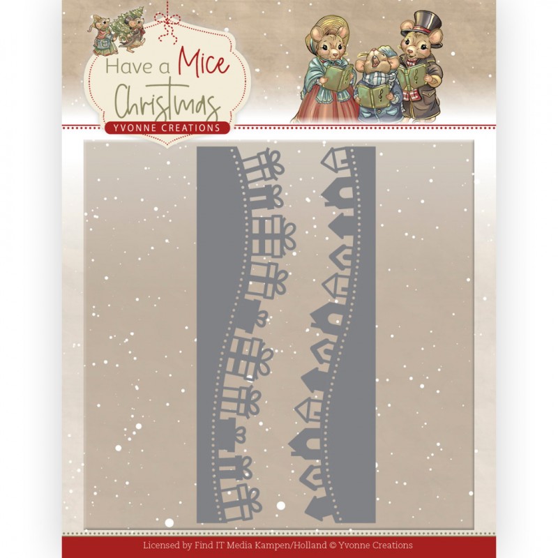 Dies - Yvonne Creations - Have a Mice Christmas - Christmas Gift Borders