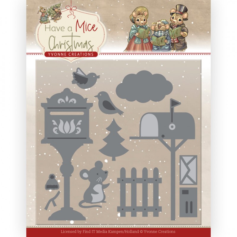 Dies - Yvonne Creations - Have a Mice Christmas - Christmas Mouse Letters