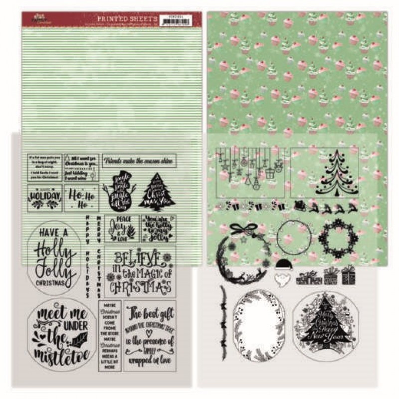 Mica Sheets - Family Christmas van Yvonne Creations