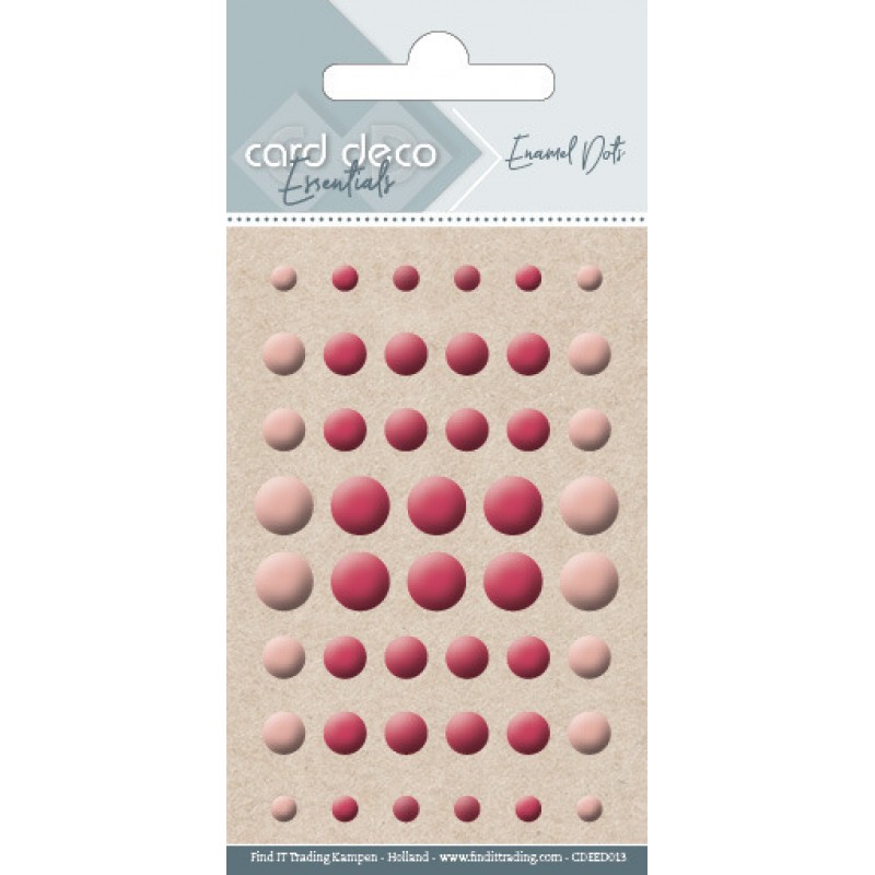 Card Deco Essentials Enamel Dots Glossy Orange