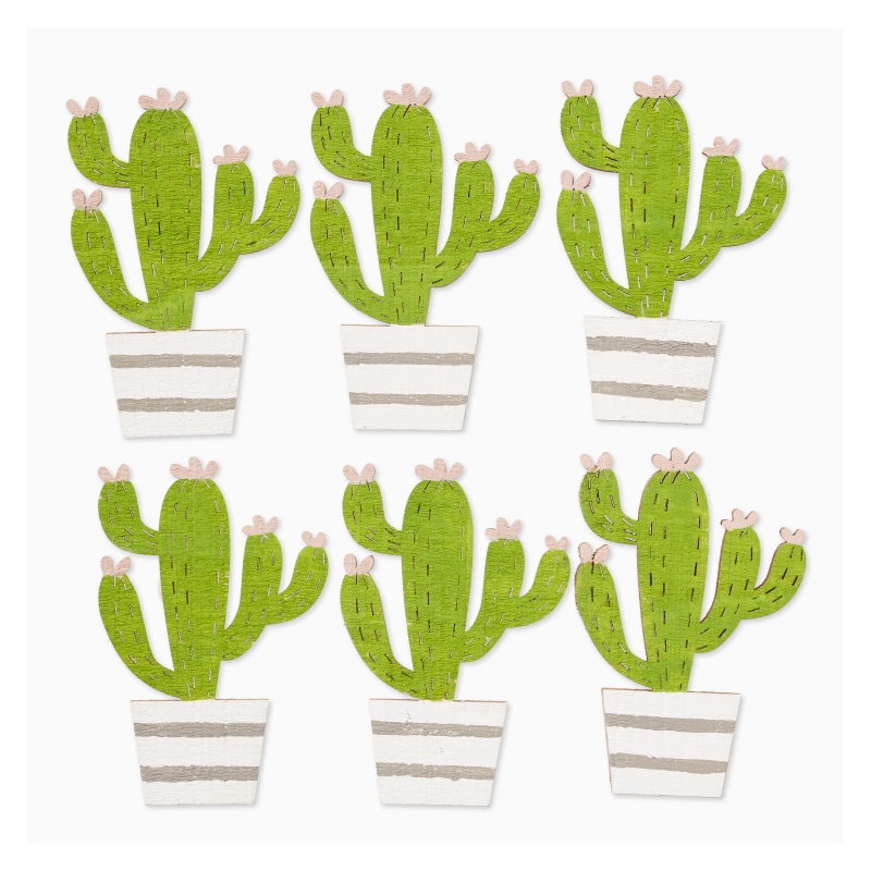 Cactussen, ca. 6 cm, buidel met 6 st