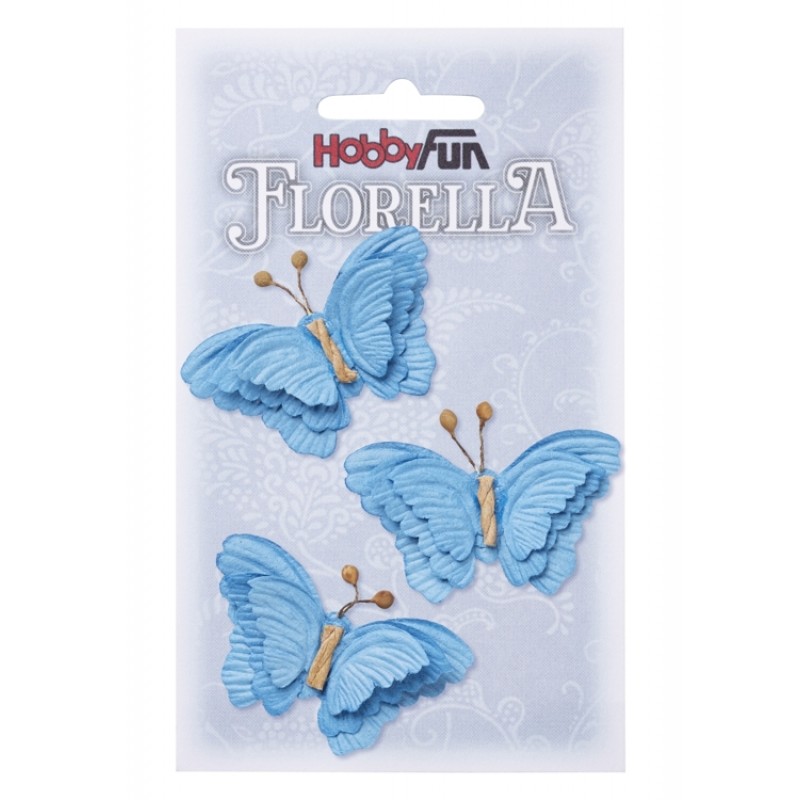 FLORELLA-Vlinders blau, 6cm