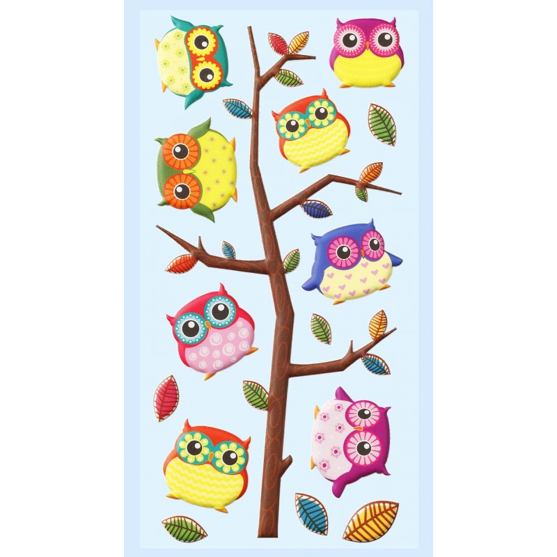 CREApop® Softy-Stickers Uilen