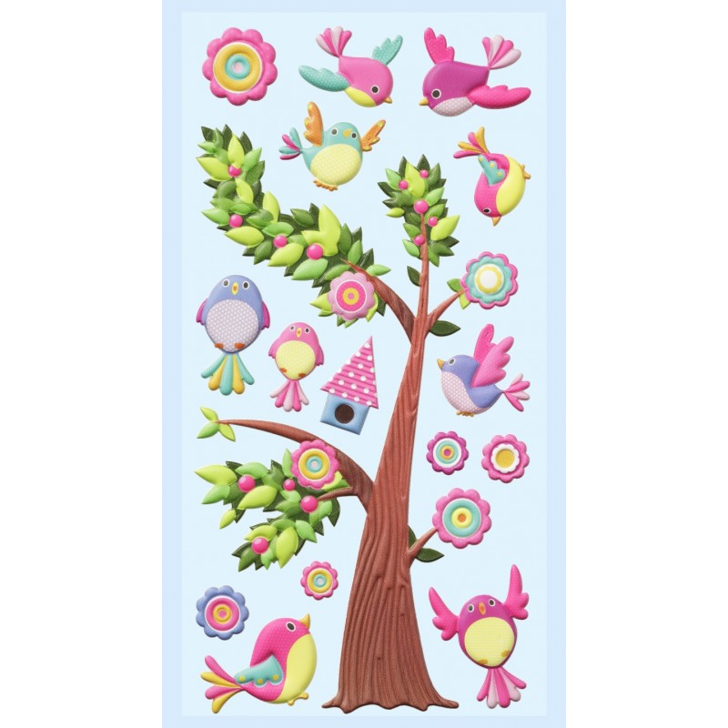 SOFTY-Stickers Vogels