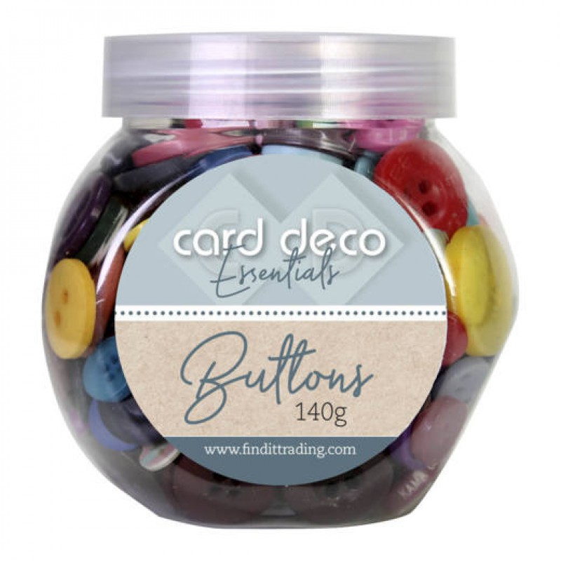 Card Deco Essentials Buttons 140 gr