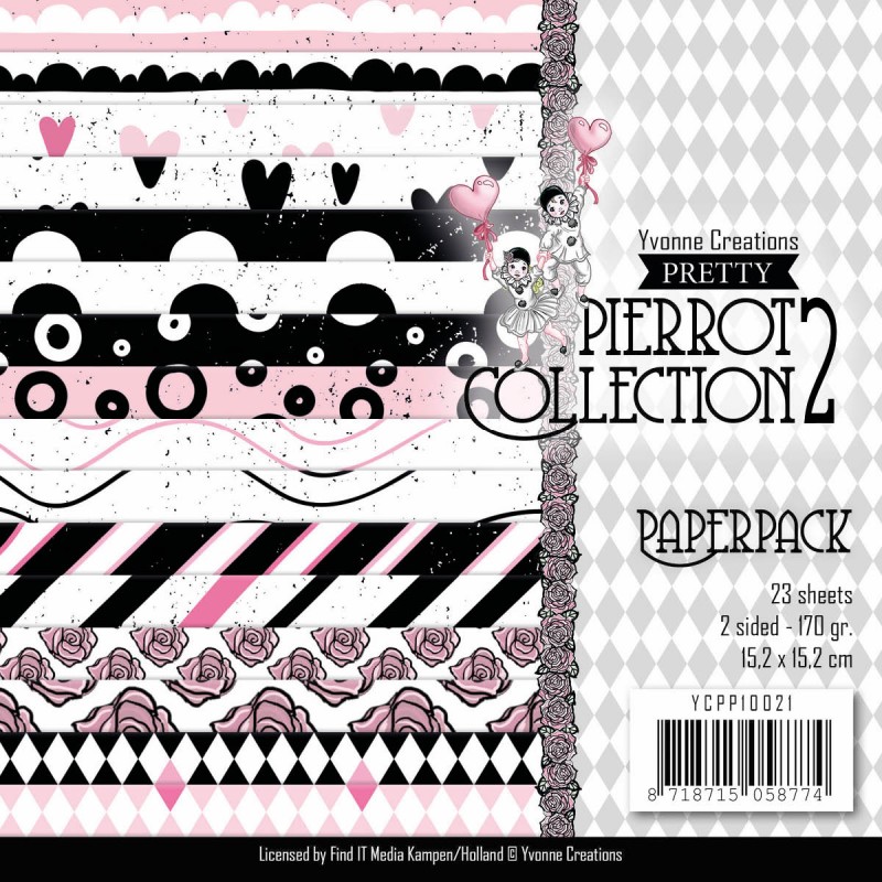 Paperpack - Yvonne Creations- Pretty Pierrot 2