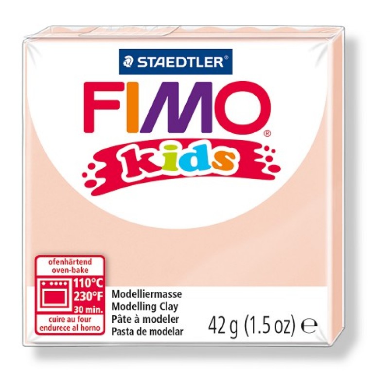 Fimo kids boetseerklei 42 g huidskleur