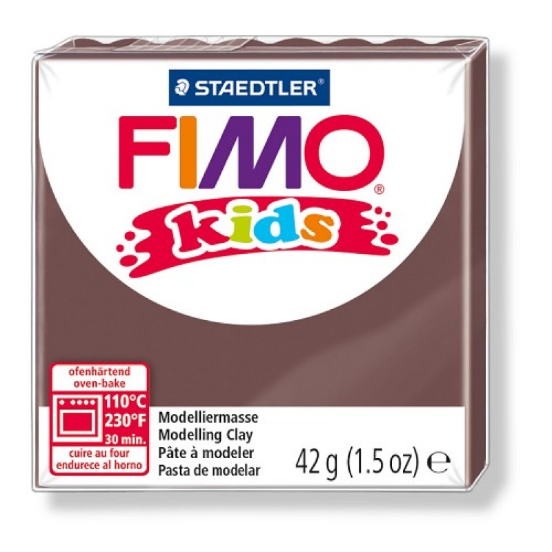 Fimo kids boetseerklei 42 g bruin