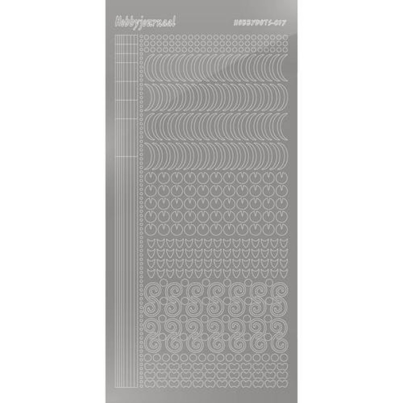 Hobbydots sticker - Mirror - Silver