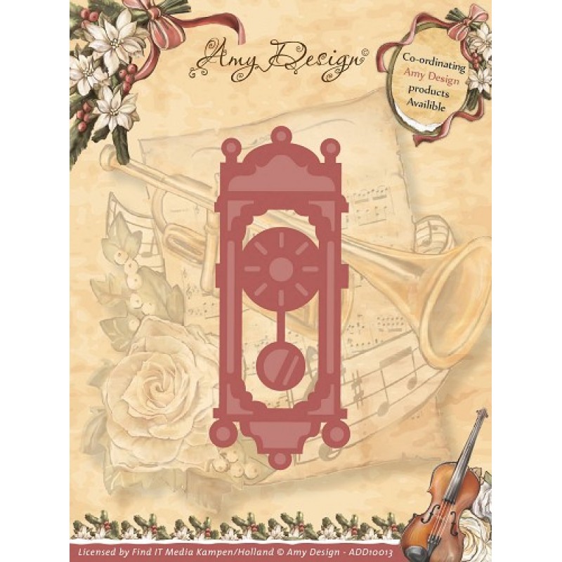 Die - Amy Design - Vintage Christmas Collection Die - Old-Fasioned Clock