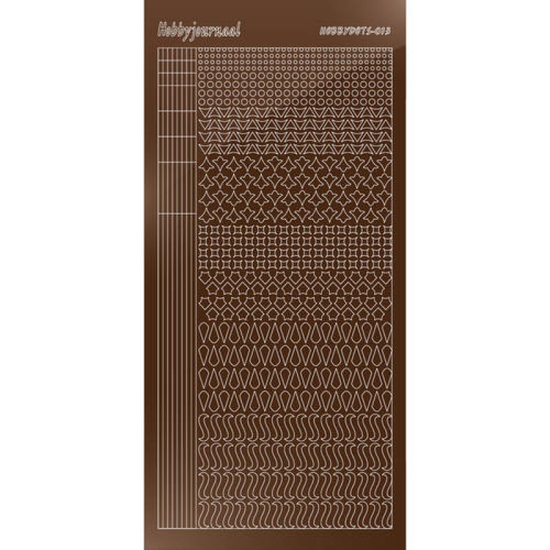 Hobbydots sticker - Mirror Brown