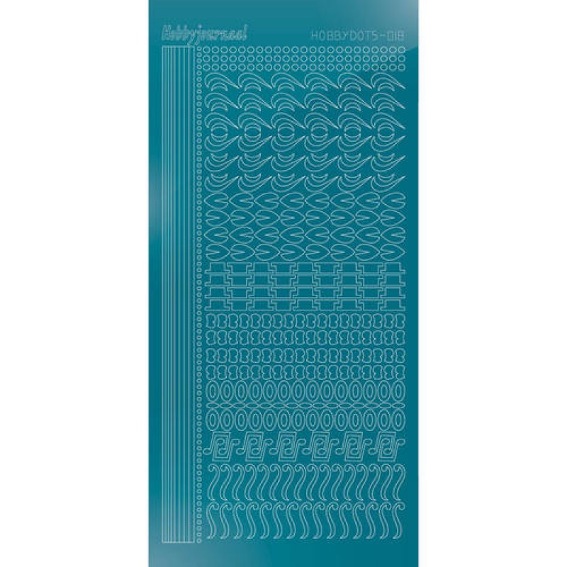 Hobbydots sticker - Mirror Turquoise