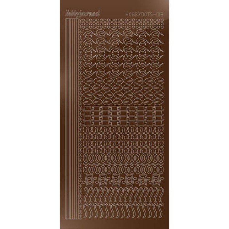 Hobbydots sticker - Mirror Brown