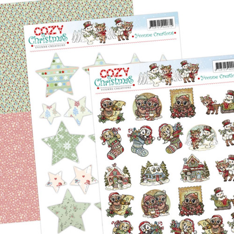 3D SET - Yvonne Creations - Cozy Christmas - Minis & Labels