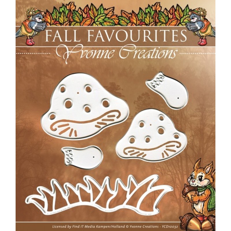 Toadstool - Fall Favourites - Snijmal - Yvonne Creations