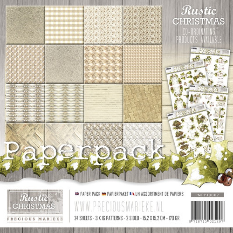 Paperpack -  Precious Marieke - Rustic Christmas