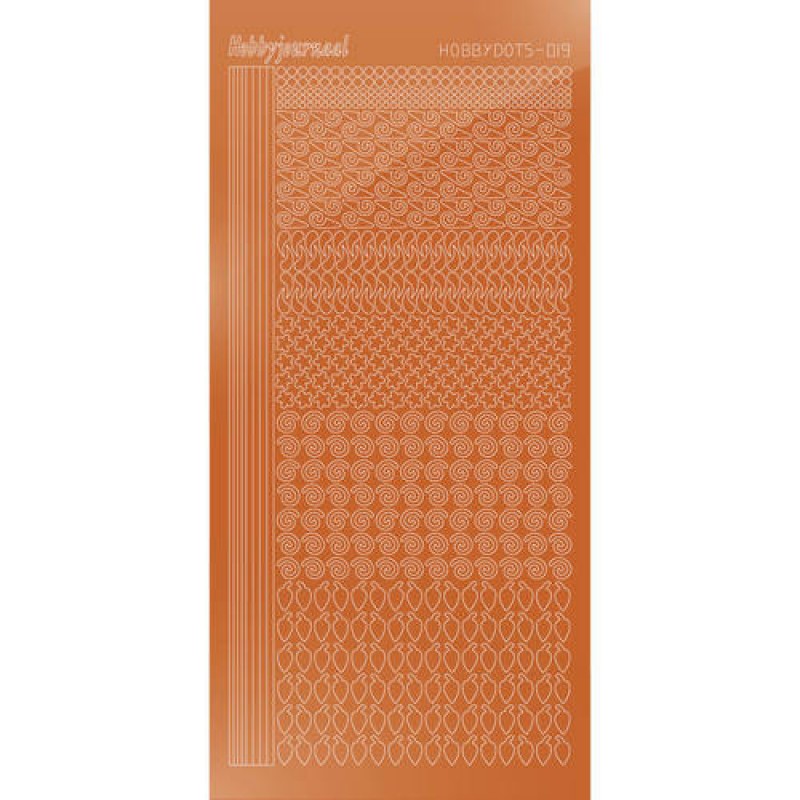 Hobbydots sticker - Mirror Copper