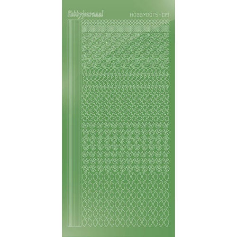 Hobbydots sticker - Mirror Lime