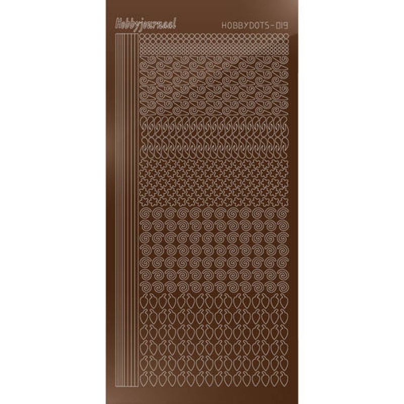 Hobbydots sticker - Mirror Brown