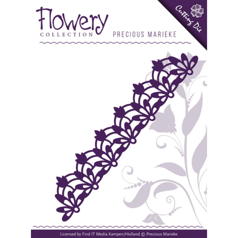 Die - Precious Marieke - Flowery - Fleur-de-Lis border