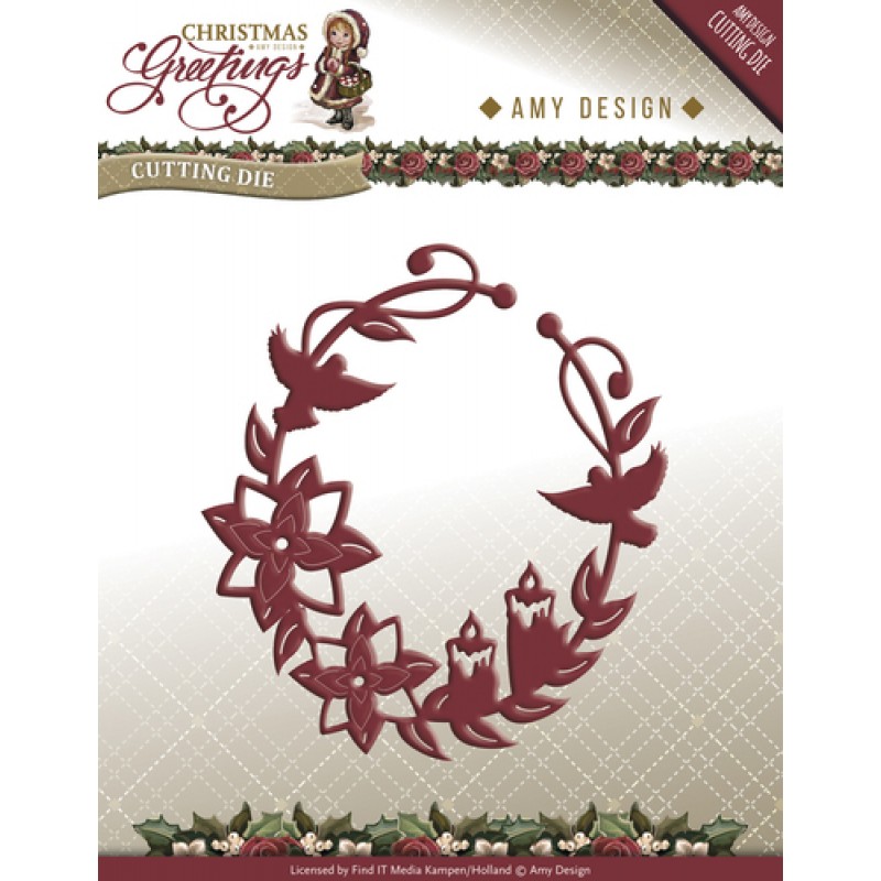 Die - Amy Design - Christmas Greetings - Christmas Greetings Ornament