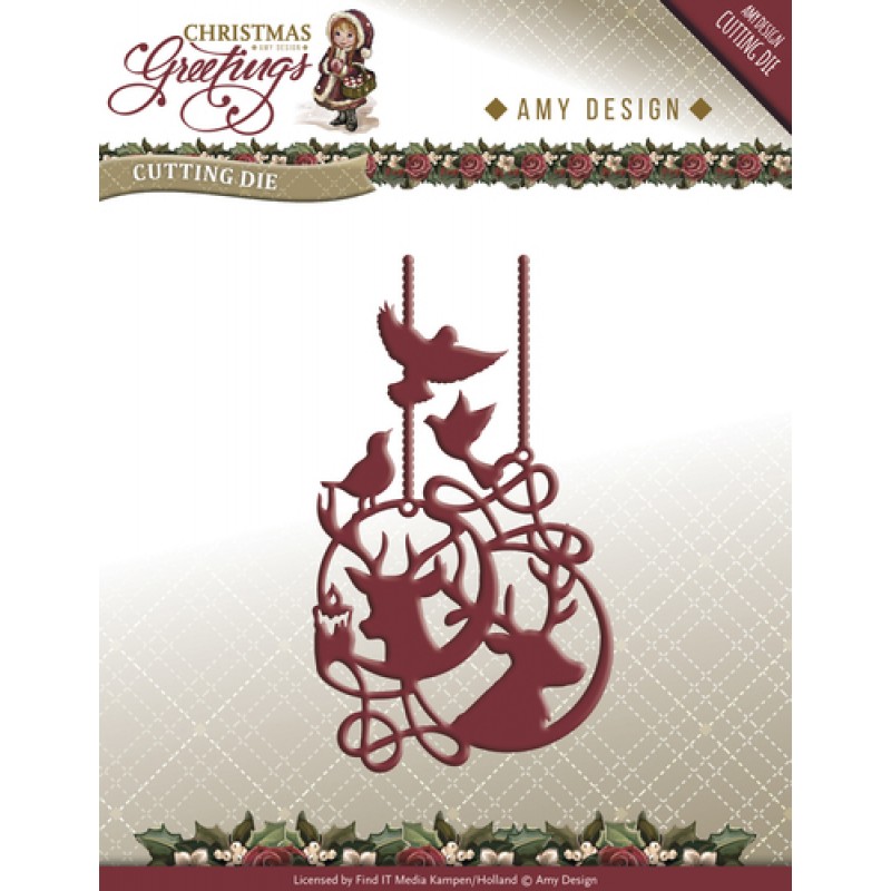 Die - Amy Design - Christmas Greetings - Reindeer Ornament