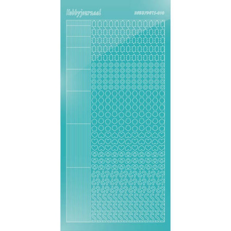 Hobbydots sticker - Mirror - Emerald