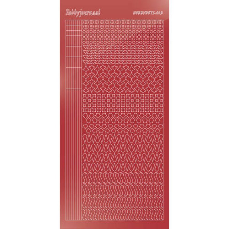 Hobbydots sticker - Mirror - Christmas Red