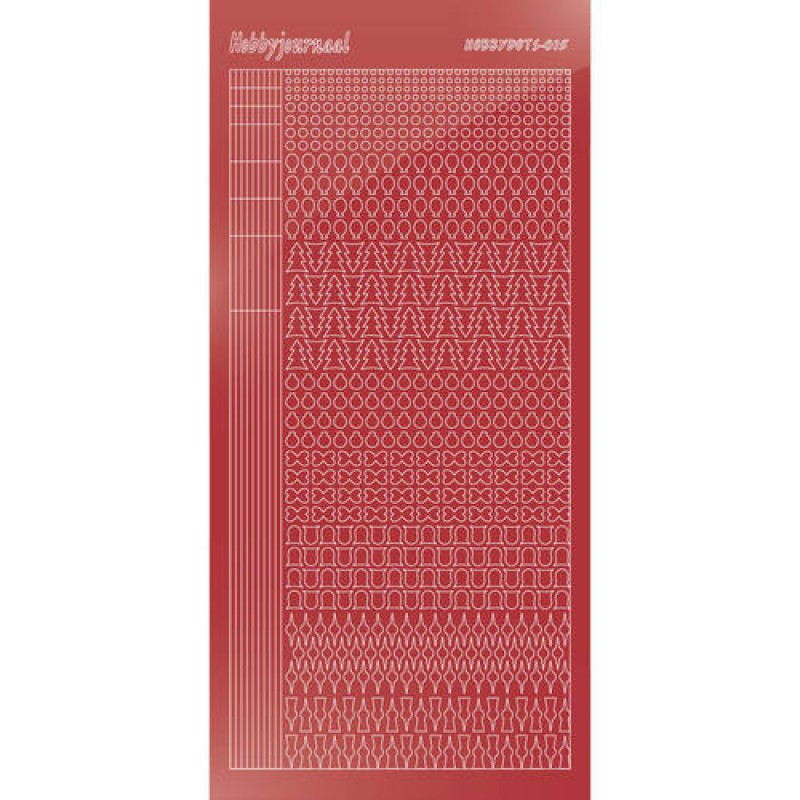 Hobbydots sticker - Mirror - Christmas Red