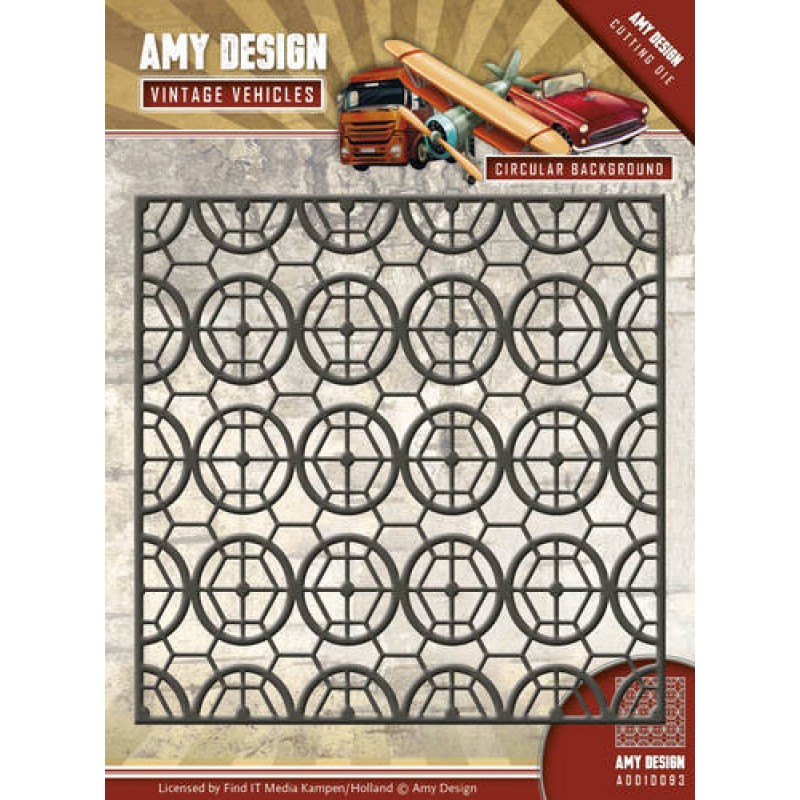 Die - Amy Design - Vintage Vehicles - Circular Background