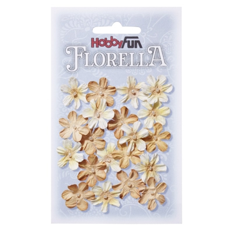 FLORELLA-Blüten beige, 2cm