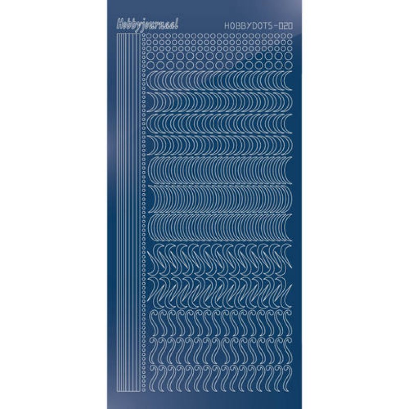 Hobbydots sticker - Mirror Blue