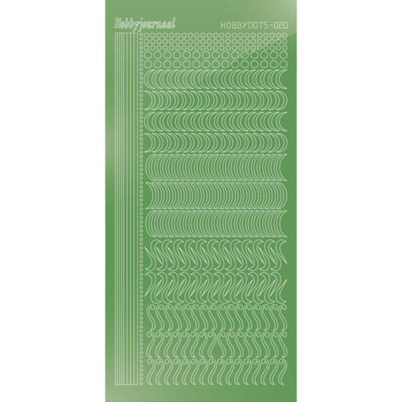 Hobbydots sticker - Mirror Lime