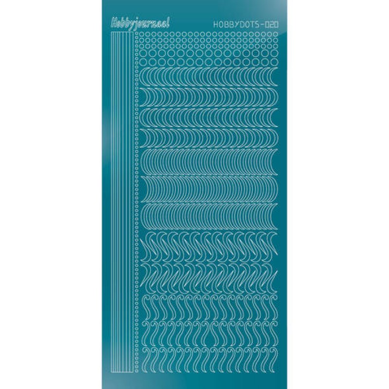 Hobbydots sticker - Mirror Turquoise