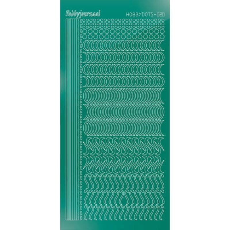 Hobbydots sticker - Mirror Christmas Green