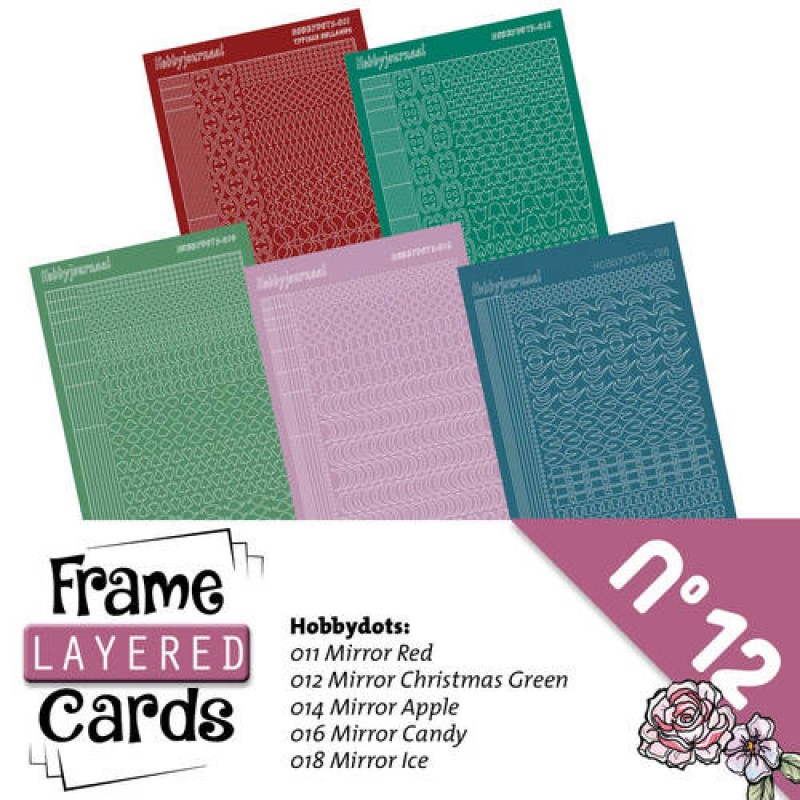 Stickerset Layered frame cards 12