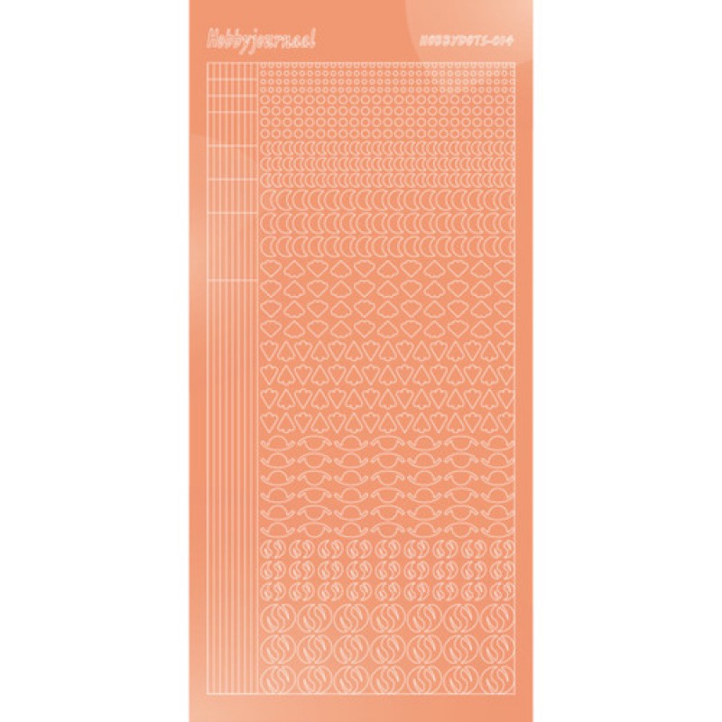 Hobbydots sticker - Mirror - Salmon