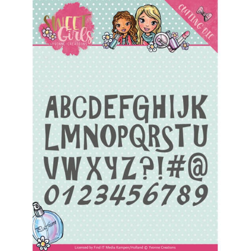 Lovely Alphabet - Sweet Girls - Cut and Emboss Die - Yvonne Creations