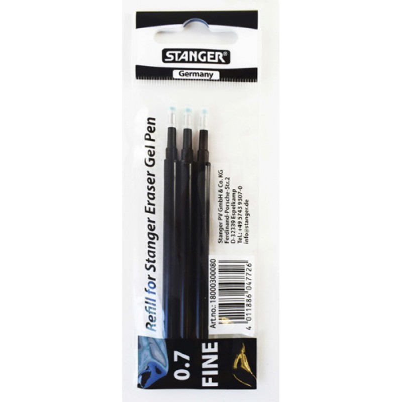 Eraser Gel pen refill 0,7 schwarz / black