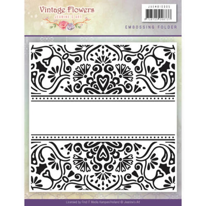 Vintage Flowers - Embossing Folder - Jeanine's Art