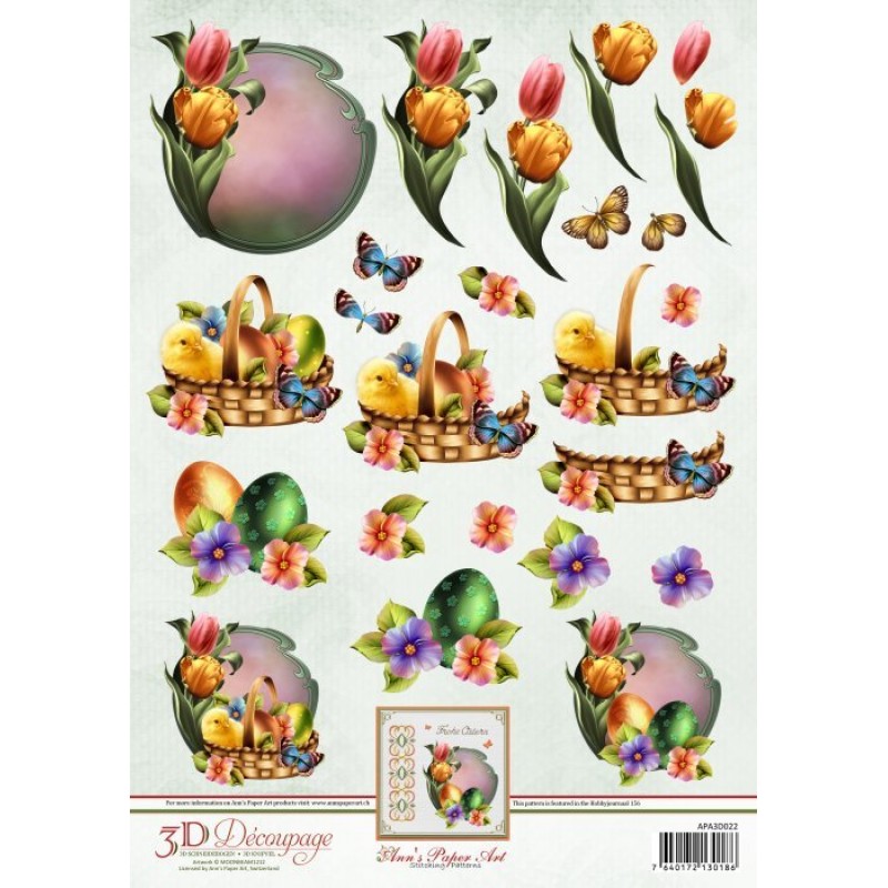 Easter Decorations 3D Decoupage Sheet Ann's Paper Art