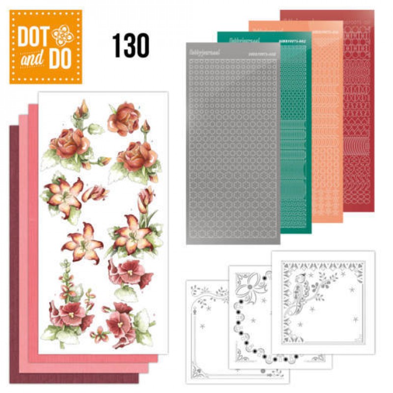 Dot and Do 130 - Precious Marieke - Timeless Red Flowers